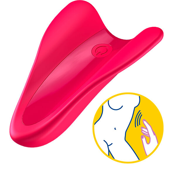 SATISFYER - VIBRATEUR DE DOIGT HIGH FLY FUCHSIA