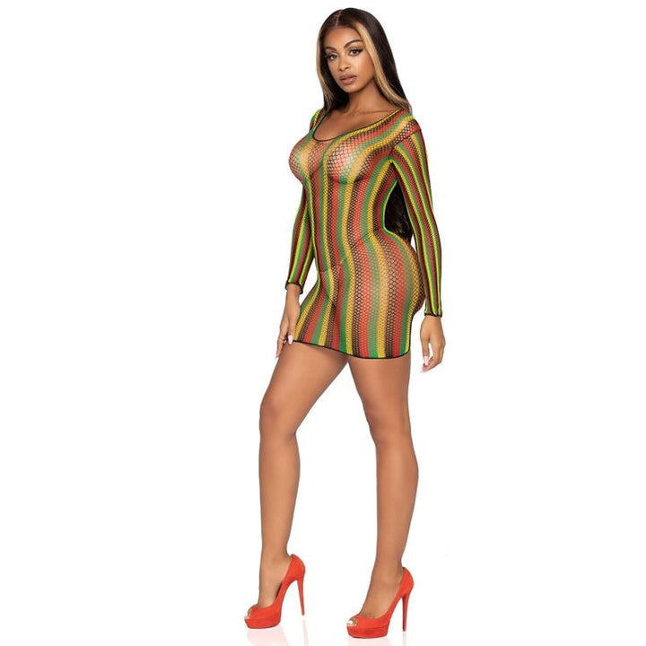 LEG AVENUE - MINI ROBE RASTA TAILLE UNIQUE