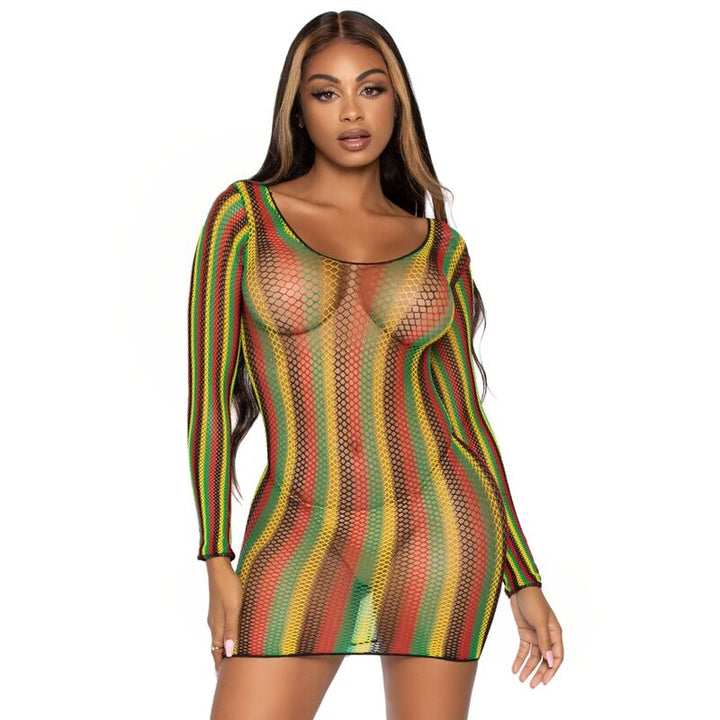 LEG AVENUE - MINI ROBE RASTA TAILLE UNIQUE