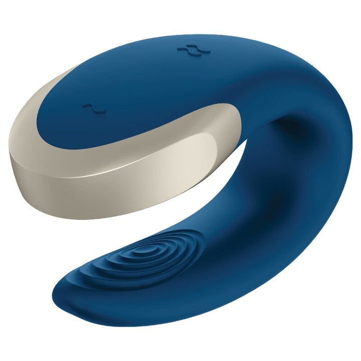 SATISFYER - VIBRATEUR DE LUXE DOUBLE LOVE PARTNER BLEU