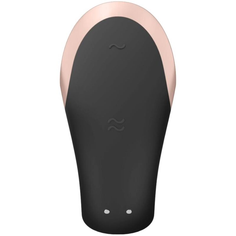 SATISFYER - VIBRATEUR PARTENAIRE DE LUXE DOUBLE LOVE NOIR