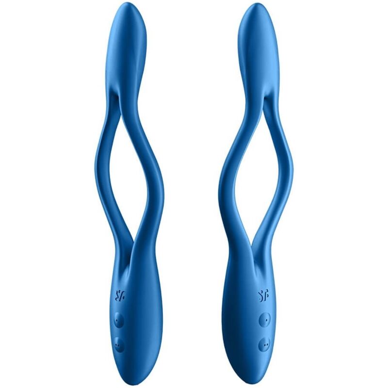 SATISFYER - ELASTIC GAME MULTI VIBRATEUR BLEU