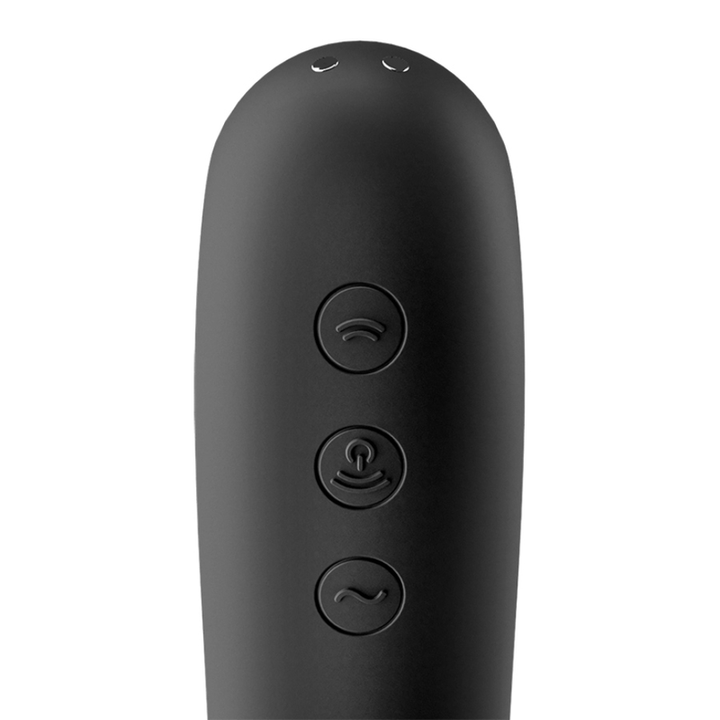 SATISFYER - VIBRATEUR À IMPULSIONS DUAL KISS AIR NOIR
