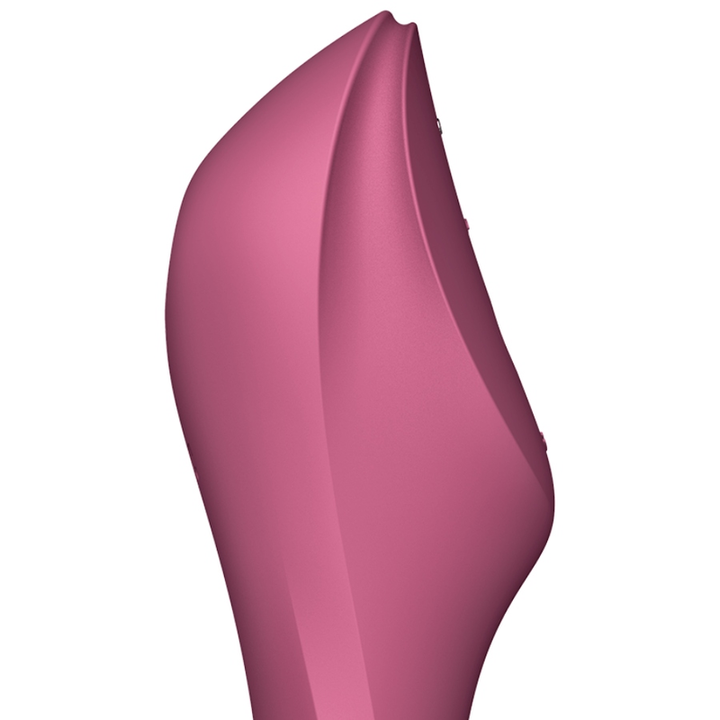 SATISFYER - VIBRATEUR CURVY TRINITY 3 AIR PULSE ROUGE