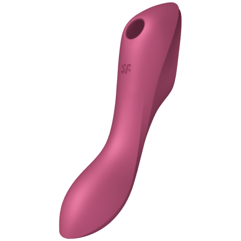 SATISFYER - VIBRATEUR CURVY TRINITY 3 AIR PULSE ROUGE