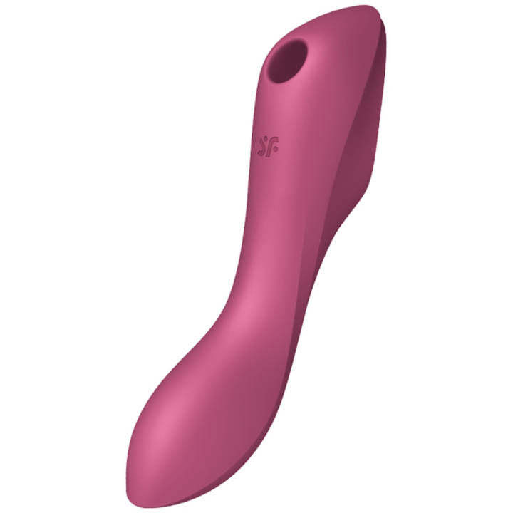 SATISFYER - VIBRATEUR CURVY TRINITY 3 AIR PULSE ROUGE