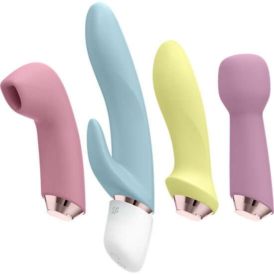 SATISFYER - ENSEMBLE VIBRATEUR ET AIR PULSE MARVELOUS FOUR