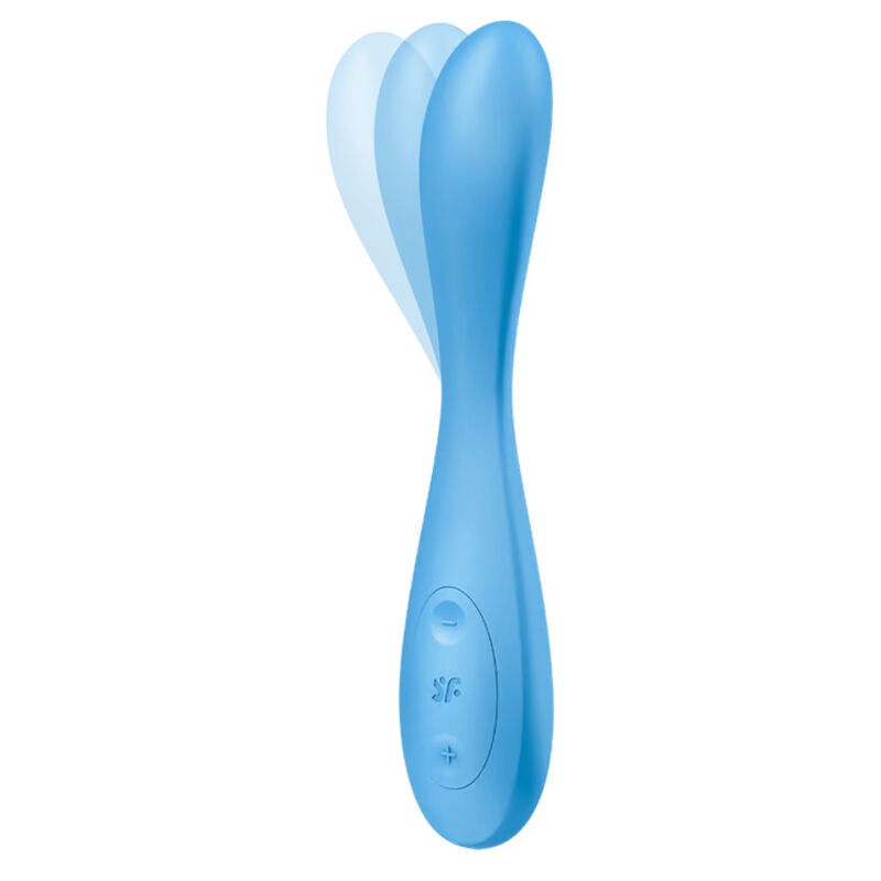 SATISFYER - G-SPOT FLEX 4+ MULTI VIBRATEUR APPLICATION BLEU