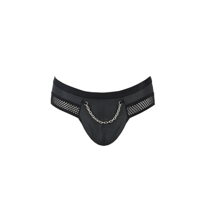 PASIÓN - 030 SLIP ABIERTO TOM NEGRO L/XL