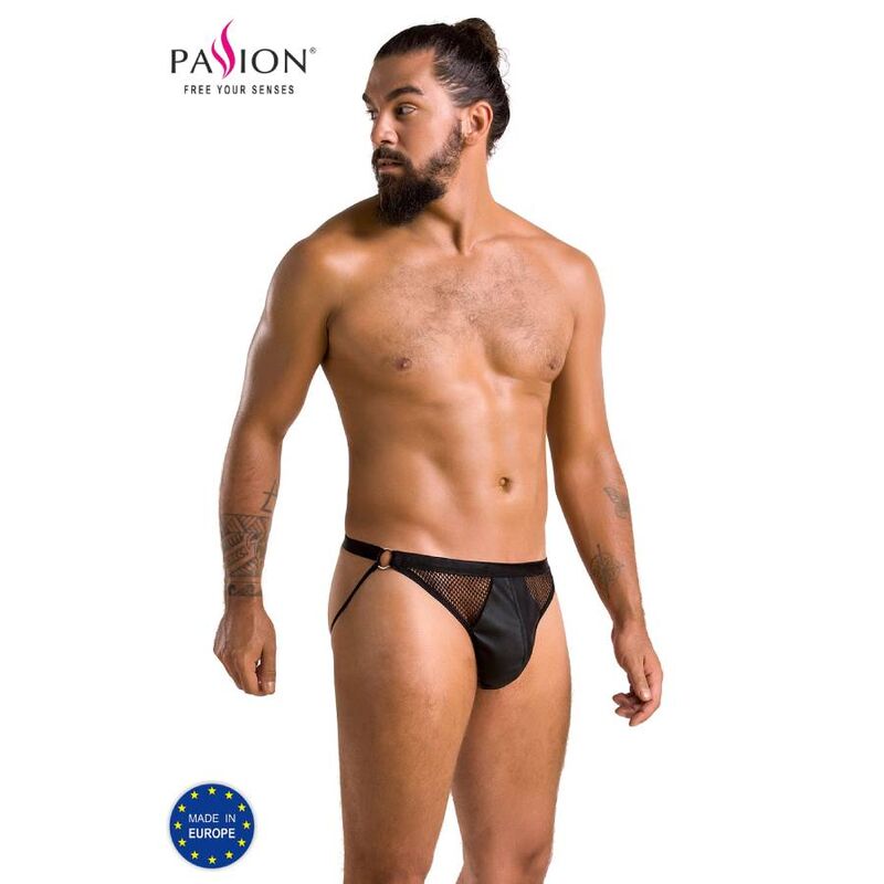PASIÓN - 034 SLIP OPEN LUKE NEGRO L/XL