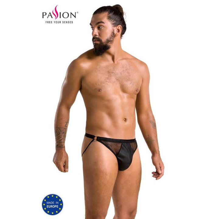 PASIÓN - 034 SLIP OPEN LUKE NEGRO L/XL
