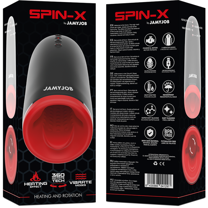 JAMYJOB - SPIN-X HEATING AND ROTATION MASTURBATOR