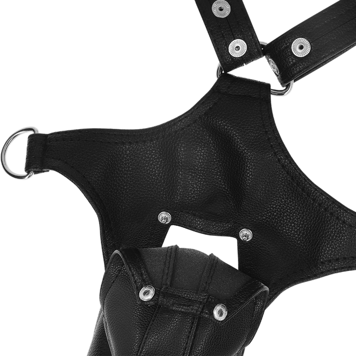 FETISH SUBMISSIVE ATTITUDE - MENS ECO-LEATHER JOCK STRAP HARNESS