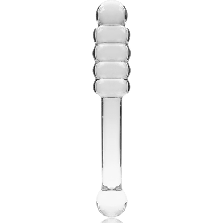 NEBULA SERIES BY IBIZA - MODEL 20 DILDO BOROSILICATE GLASS CLEAR 20.5 CM -O- 3 CM