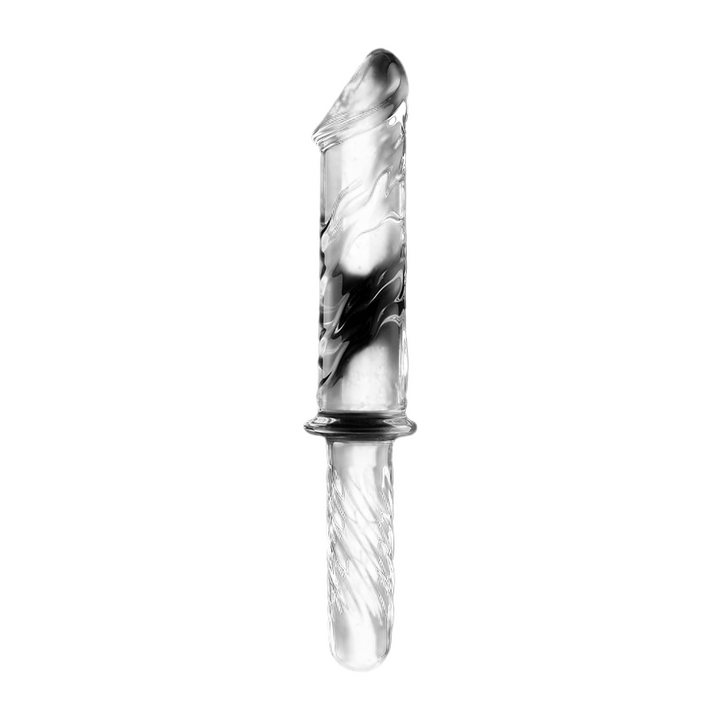 NEBULA SERIES BY IBIZA - MODEL 24 DILDO BOROSILICATE GLASS CLEAR 28.5 CM -O- 5 CM