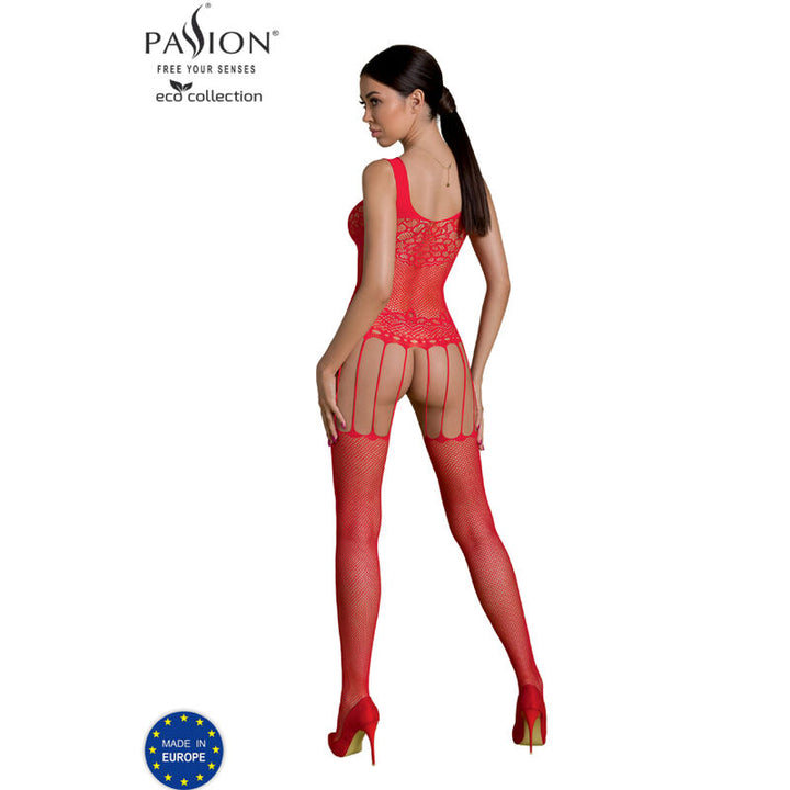 PASSION - ECO COLLECTION BODYSTOCKING ECO BS001 RED