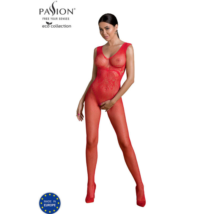 PASSION - ECO COLLECTION BODYSTOCKING ECO BS003 RED