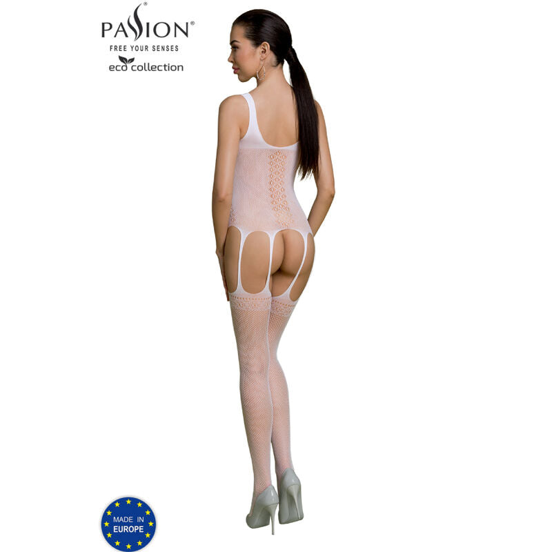 PASSION - ECO COLLECTION BODYSTOCKING ECO BS007 WHITE