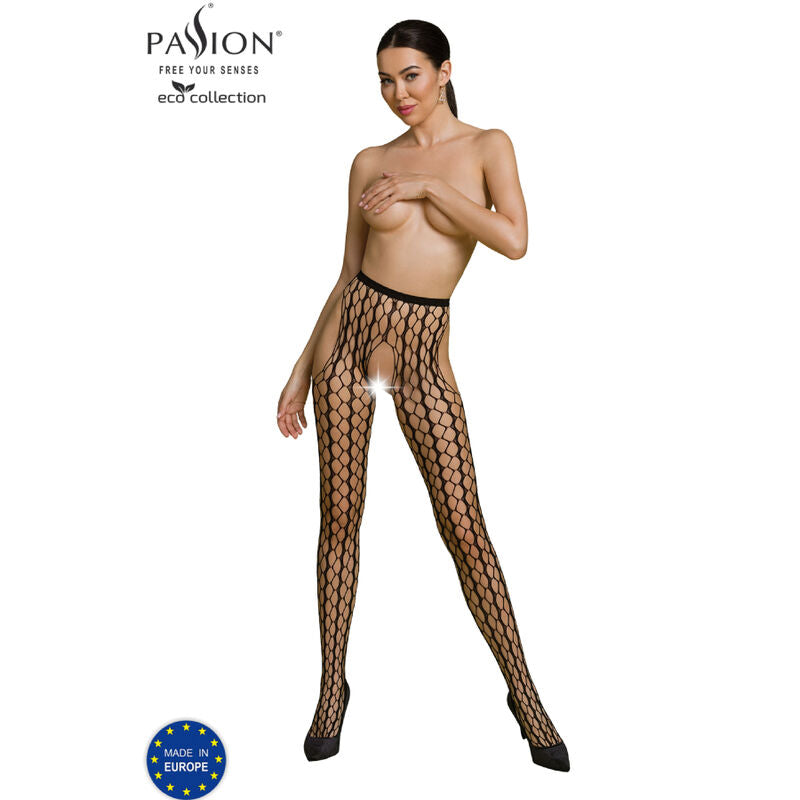 PASSION - ECO COLLECTION BODYSTOCKING ECO S007 BLACK