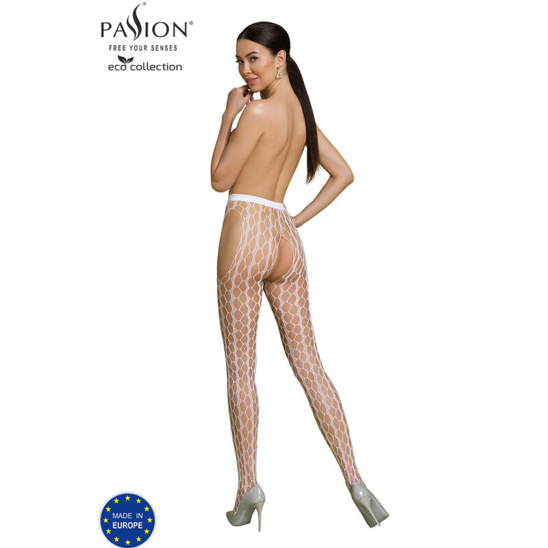 PASSION - ECO COLLECTION BODYSTOCKING ECO S007 WHITE