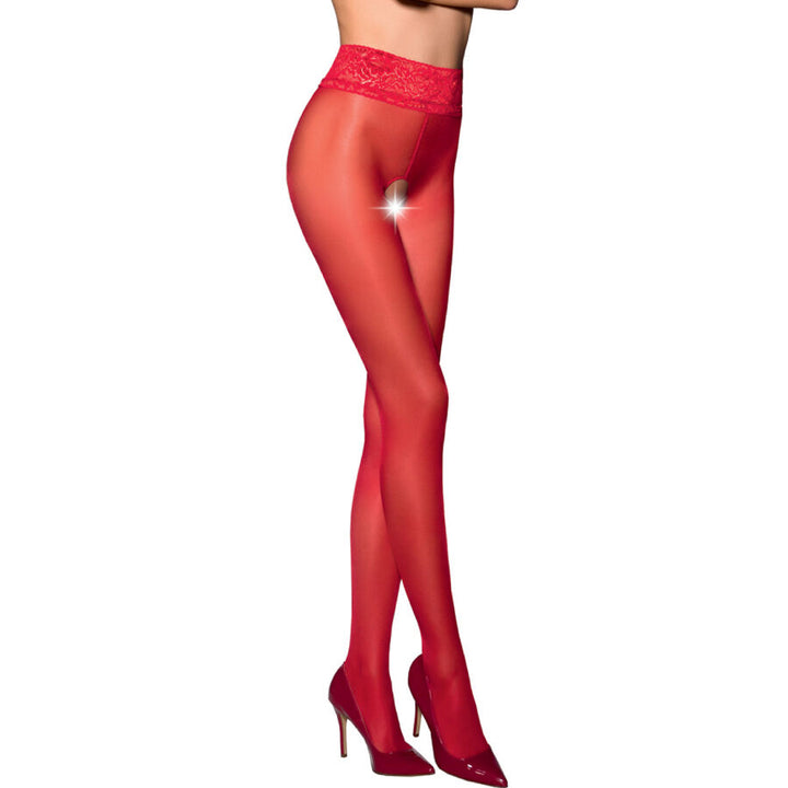 PASSION - TIOPEN 008 RED TIGHTS 3/4 30 DEN