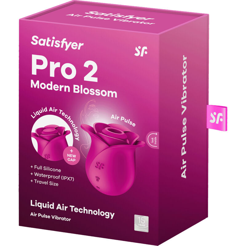 SATISFYER - VIBRATEUR AIR PULSE PRO 2 MODERNE BLOSSOM