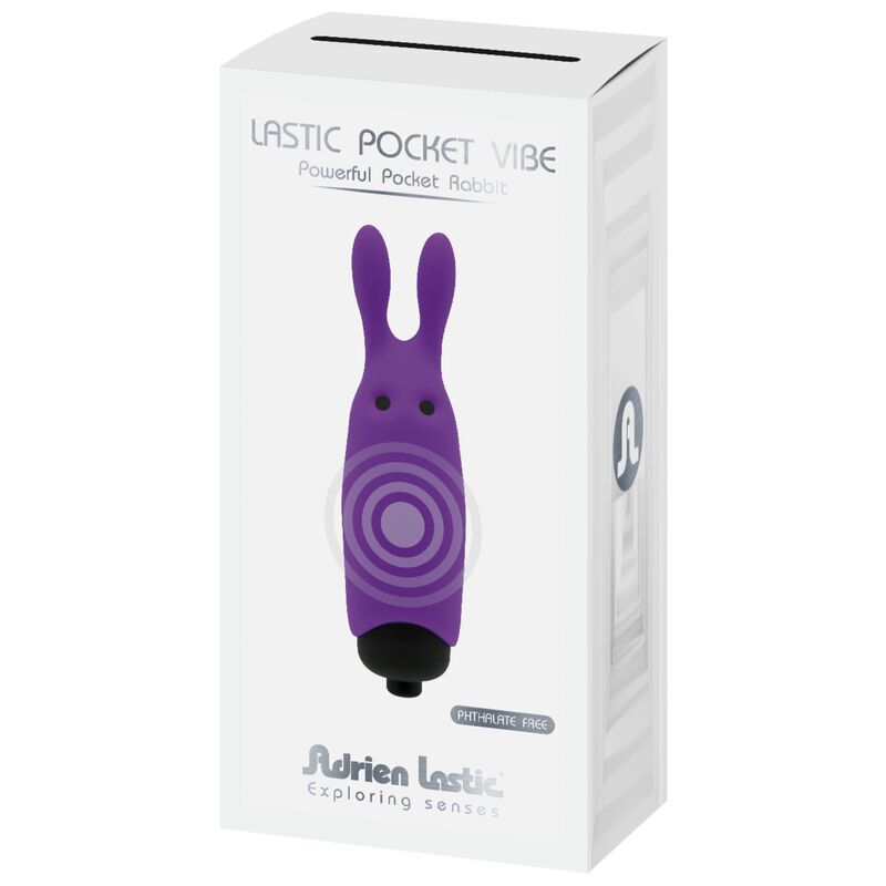 ADRIEN LASTIC - VIBRATEUR DE POCHE LASTIC LAPIN VIOLET