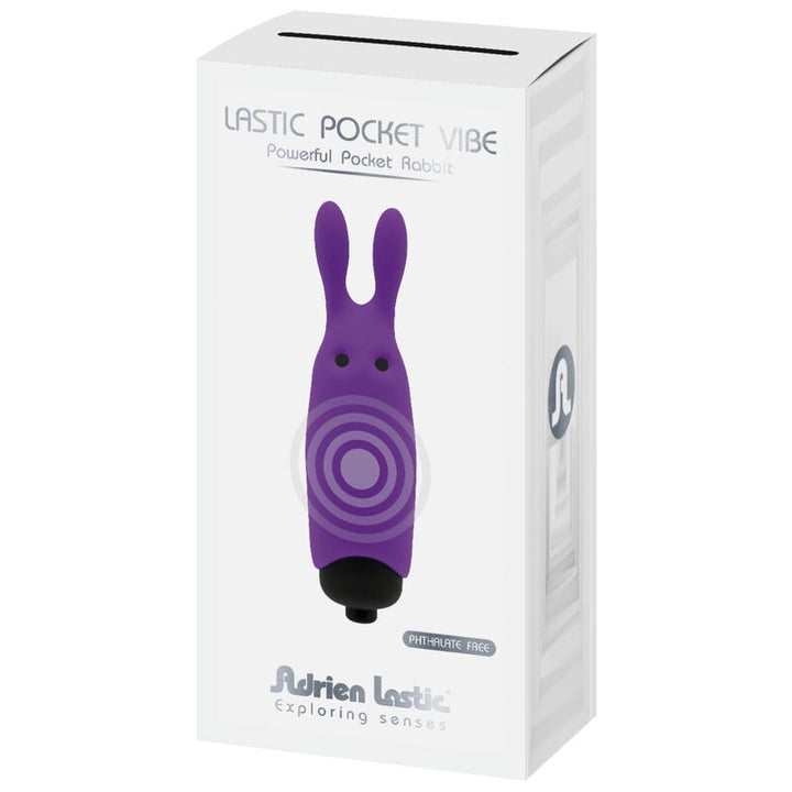 ADRIEN LASTIC - VIBRATEUR DE POCHE LASTIC LAPIN VIOLET