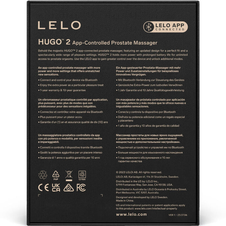 LELO - HUGO 2 GREEN PROSTATE MASSAGER