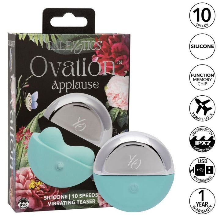 CALEXOTICS - STIMULATEUR D'APPLAUDISSEMENTS D'OVATION VERT AQUA