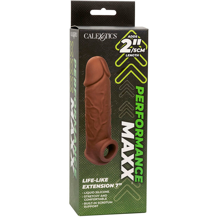 CALEXOTICS - EXTENSION RÉALISTE PERFORMANCE MAXX 7 PEAU MARRON