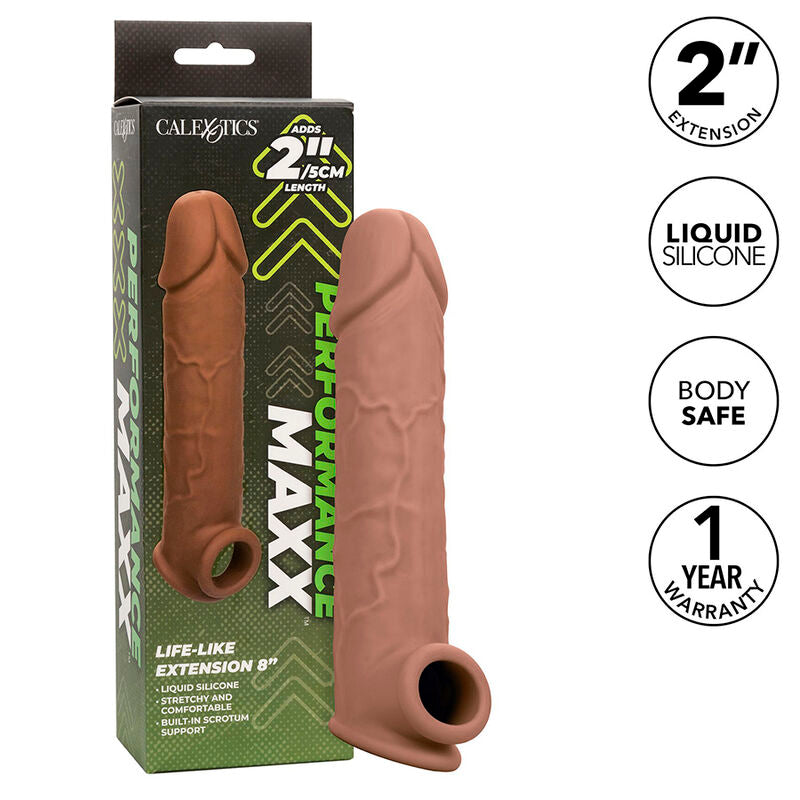 CALEXOTICS - EXTENSION RÉALISTE PERFORMANCE MAXX 8 PEAU MARRON