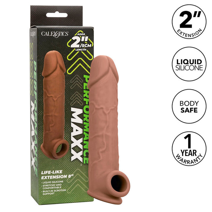 CALEXOTICS - EXTENSION RÉALISTE PERFORMANCE MAXX 8 PEAU MARRON