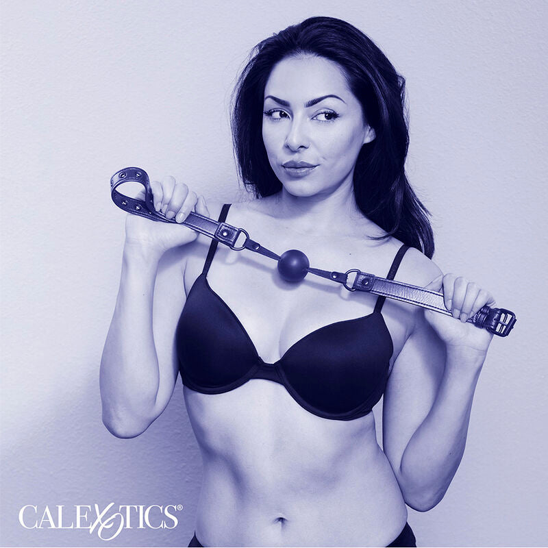 CALEXOTICS - BÂILLON BOULE NOCTURNE EN SILICONE NOIR