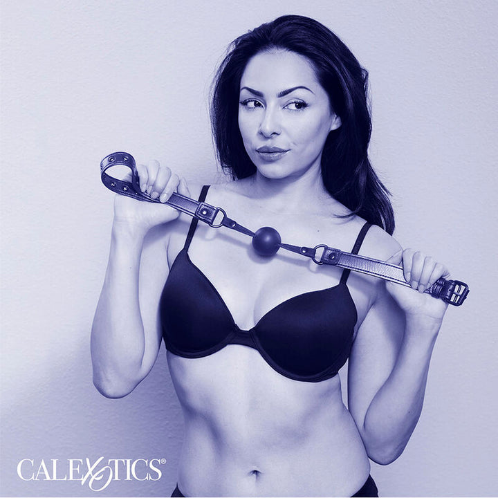 CALEXOTICS - BÂILLON BOULE NOCTURNE EN SILICONE NOIR