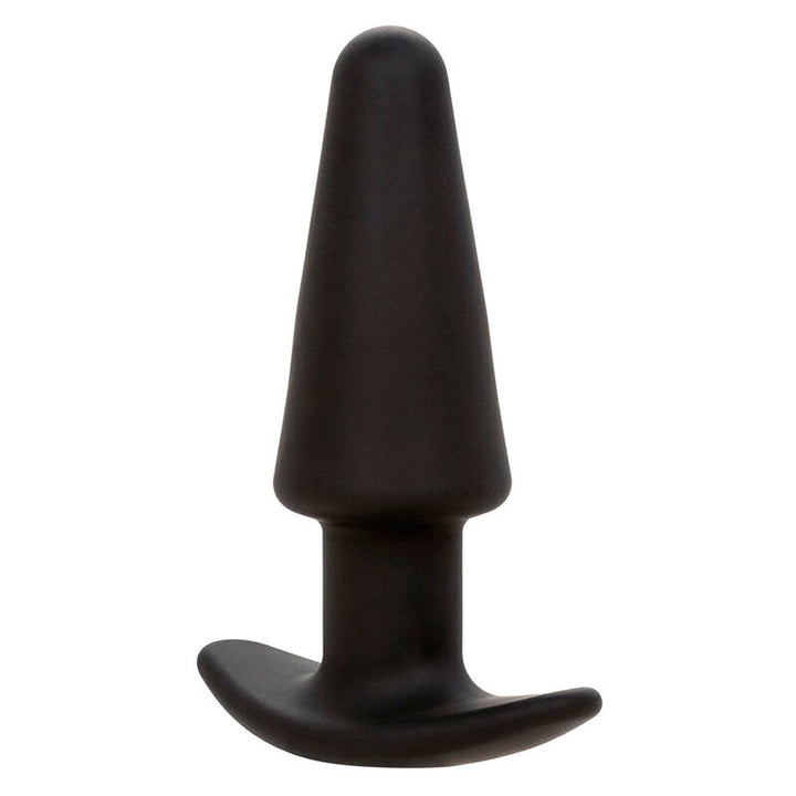 CALEXOTICS - ROCK BOTTOM TAPERED ANAL PLUG 10 VIBRACIONES SILICONE BLACK