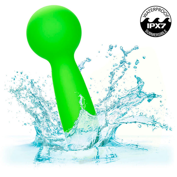 CALEXOTICS - NEON VIBES THE BUBBLY VIBE MINI MASSAGER 10 VIBRATIONS GREEN
