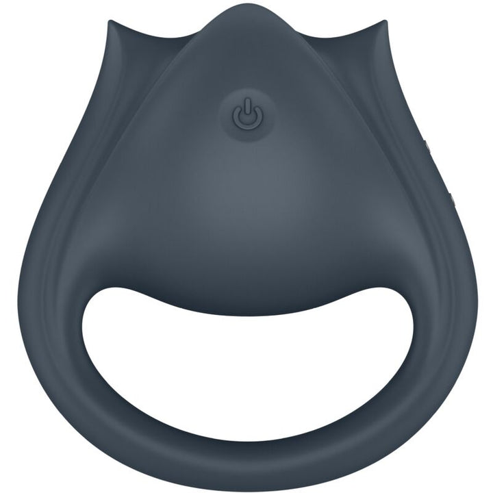 SATISFYER - PERFECT PAIR 2 MULTIVIBRATOR 2 IN 1 PENIS RING AND FINGER STIMULATOR GREY