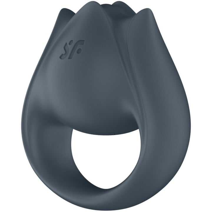 SATISFYER - PERFECT PAIR 2 MULTIVIBRATOR 2 IN 1 PENIS RING AND FINGER STIMULATOR GREY