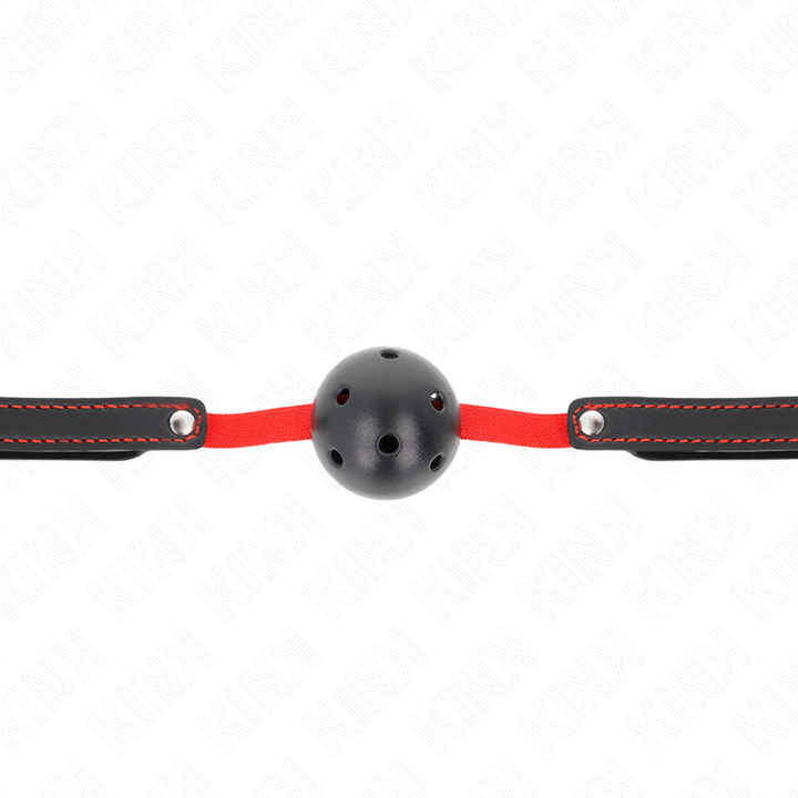 KINK - HOLLOW HARD MOUTH 4.5 CM GAG WITH ELASTIC BELT 56 x 1.5 CM