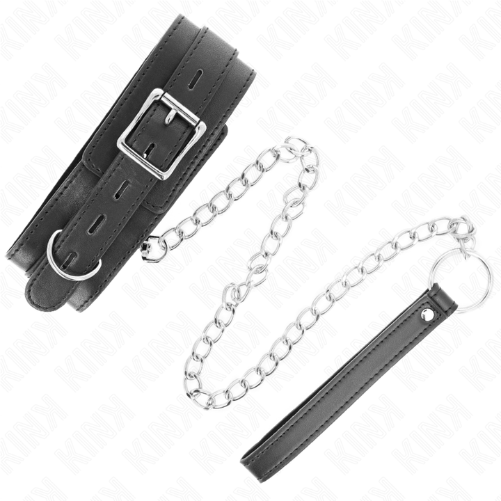 KINK - COLLIER AVEC CEINTURE 65 CM AVEC SANGLE NOIRE 54 X 4,5 CM