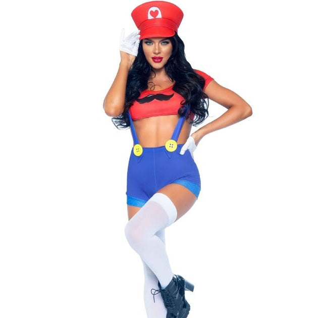 LEG AVENUE - SEXY COSTUME MARIO BROS RED/BLUE M