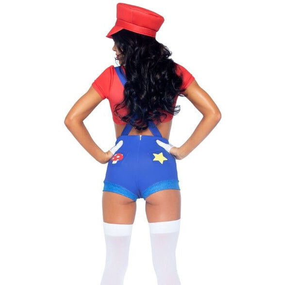 LEG AVENUE - SEXY COSTUME MARIO BROS RED/BLUE M