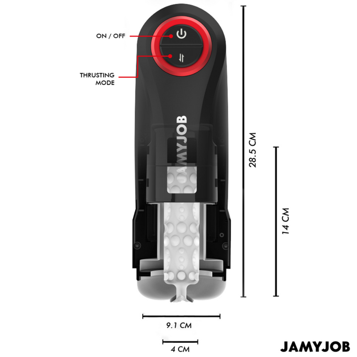 JAMYJOB - GRAVITY AUTOMATIC VAGINA MASTURBATOR 5 THRUSTING MODES AND SOUND EFFECT