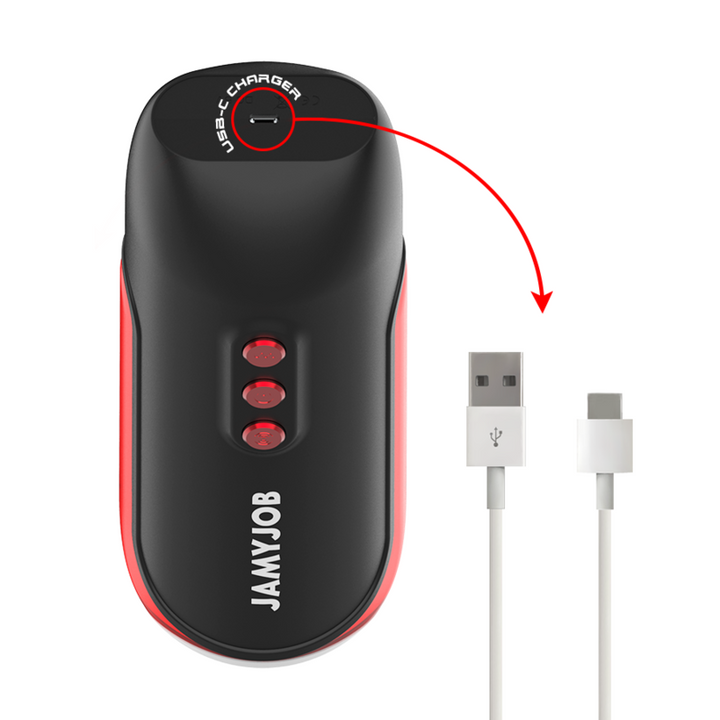 JAMYJOB - BLAZE AUTOMATIC MOUTH MASTURBATOR 5 MODES STIMULATING WAVES AND VIBRATION