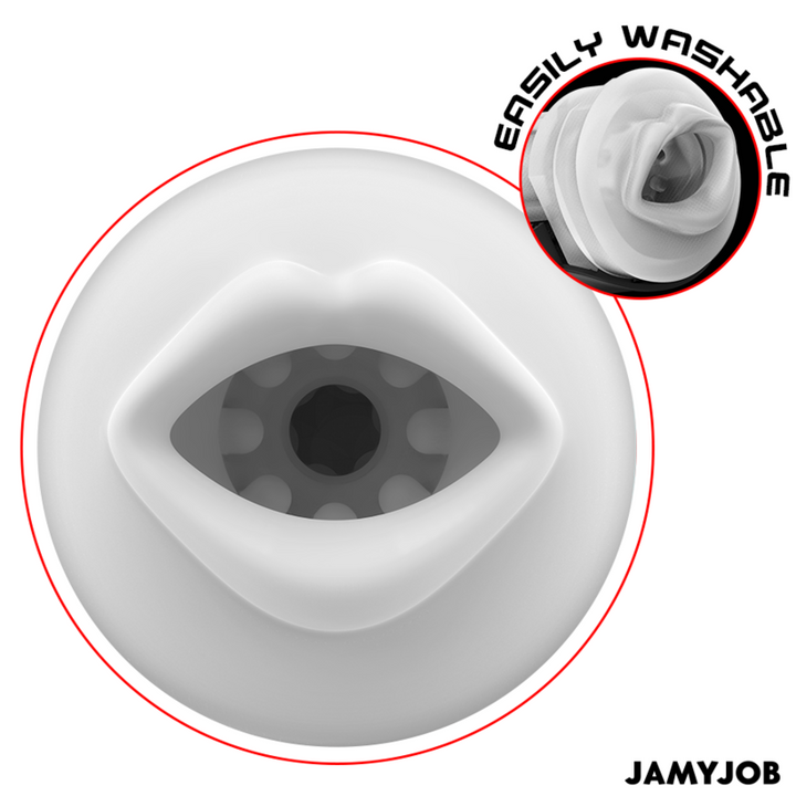 JAMYJOB - BLAZE AUTOMATIC MOUTH MASTURBATOR 5 MODES STIMULATING WAVES AND VIBRATION