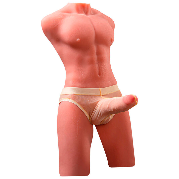 XISE - JASON HALF BODY REALISTIC MALE TORSO WITH THRUSTING AND VIBRATION 55 CM