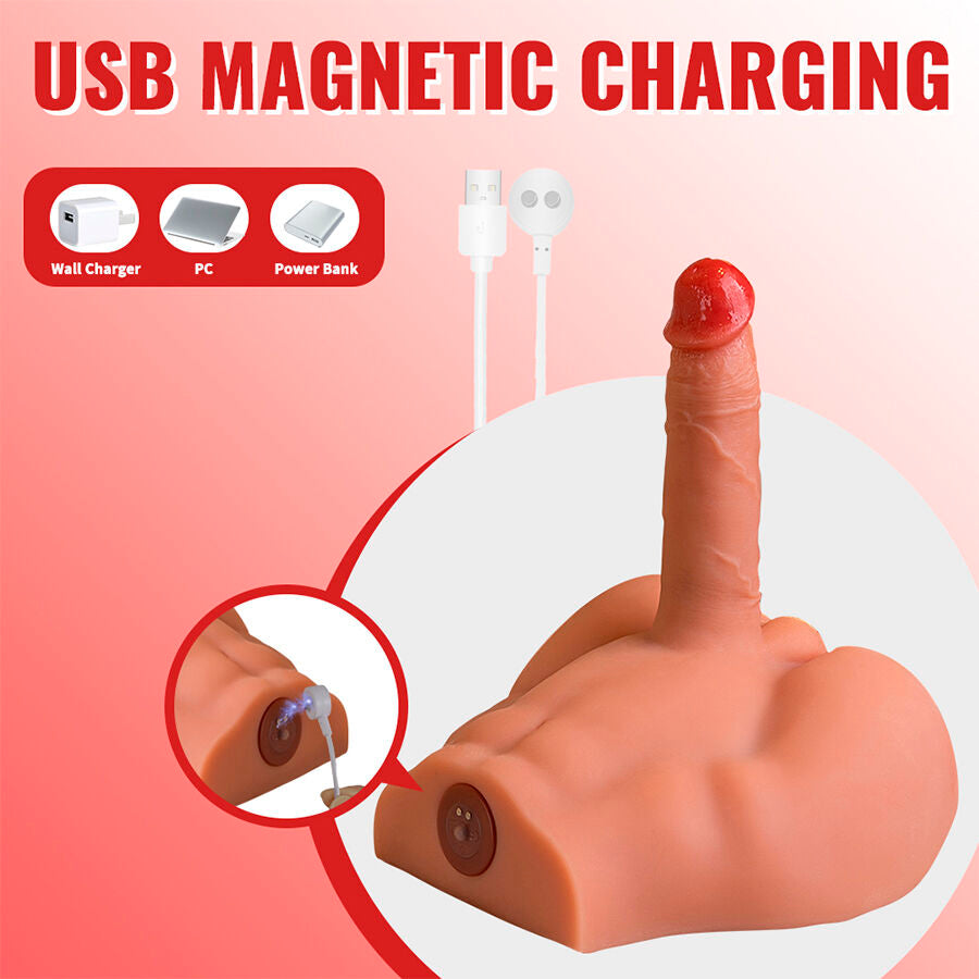 XISE - PEEL DILDO ASS DILDO RÉALISTE MASTURBATEUR POSITION FRONTALE AVEC POUSSÉE 17,5 CM