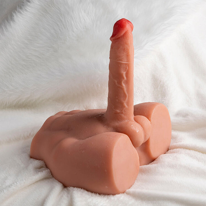 XISE - PEEL DILDO ASS DILDO RÉALISTE MASTURBATEUR POSITION FRONTALE AVEC POUSSÉE 17,5 CM
