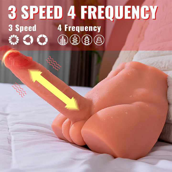 XISE - PEEL DILDO ASS DILDO RÉALISTE MASTURBATEUR POSITION FRONTALE AVEC POUSSÉE 17,5 CM